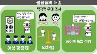 [통합사회2] 6차시￨불평등 해결￨사회 복지￨공간 불평등￨적극적 우대