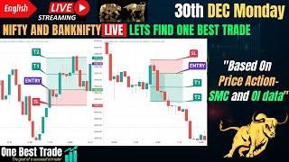 Live Nifty intraday trading | Bank nifty live trading | Live options trading | 30th Dec 2024 dhan