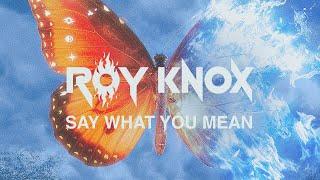 ROY KNOX, SadBois & afterxheaven - Say What You Mean (Feat. Noah Cunane) [Lyrics Video]