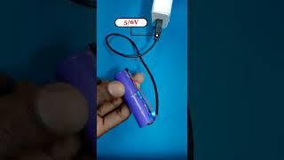 DIY 3.7v BATTERY CHARGER WITH LED INDICATOR #shorts #ytshorts #jugaad
