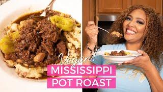 Vegan Mississippi Pot Roast recipe with Jackfruit | Chef Joya | no slow cooker version