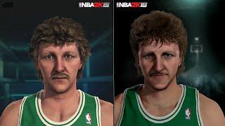 NBA 2K16 vs NBA 2K15 Legends Graphics/Face Comparison