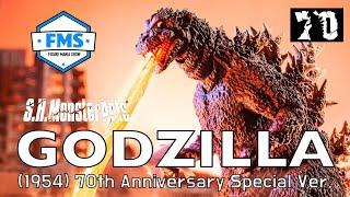 S.H.Monsterarts Godzilla 1954 70th Anniversary Figure Review #Godzilla #bandai