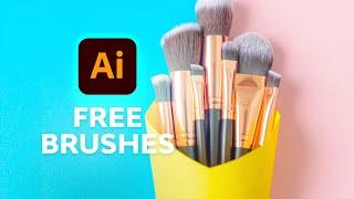 10 Free Illustrator Brushes (With Premium Options)