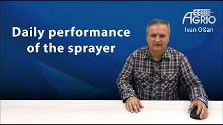 32 Part Daily performanceof the sprayer