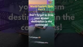Can You Guess the Capital Cities? World Capitals Quiz Part 2 General Knowledge Quiz #worldcapitals