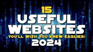 15 Useful Websites You'll Wish You Knew Earlier! 2024