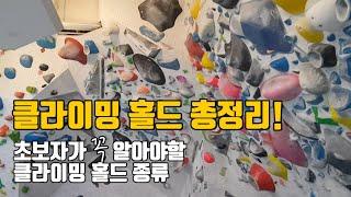 클라이밍 홀드 총정리! 초보자가 꼭 알아야할 클라이밍 홀드는?