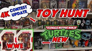 NEW WWE and NECA Teenage Mutant Ninja Turtle TOY HUNT! #toys