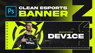 Esports Banner Tutorial (FREE TEMPLATE) - Photoshop Tutorial by EdwardDZN