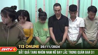 Hàng chục thanh niên 'bay lắc' trong quán bar ở Bình Dương | Bản tin 113 online ngày 20/11 | ANTV