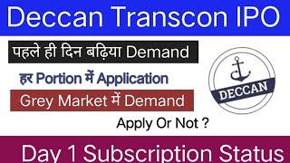 Deccan Transcon Leasing IPO | Deccan Transcon IPO GMP | Apply Or Not ?