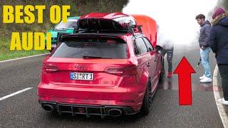 BEST OF AUDI RS 2024 - Accelerations, FAILS! 650HP RS3, 1200HP R8 V10, 1100HP RS7, RS4 B7, RS6..