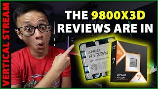 🟢 Shorts Stream: The Ryzen 9800X3D reviews are in, and it's looking REAL good!