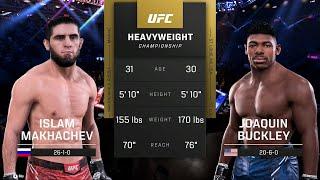 Islam Makhachev vs. Joaquin Buckley Full Fight - UFC 5 Fight Night