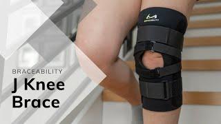 BraceAbility J Brace Patellar Stabilizer with Lateral Knee J-Strap