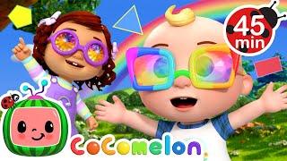 Learning Fun Colors and Shapes for Kids!  + MORE CoComelon Nursery Rhymes & Kids Songs