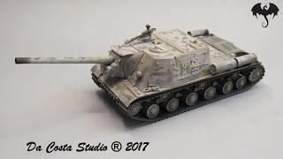 Winter Weathering on Zveda - ISU 122 Soviet Tank Destroyer - By Da Costa