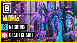 NEW Necrons vs Death Guard | Warhammer 40k Battle Report