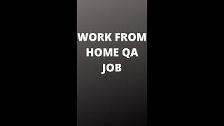 WFH Software Testing Job| Shorts