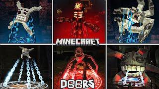 [All Crucifixs] Doors Mines Floor 2 Mines vs Minecraft vs Roblox