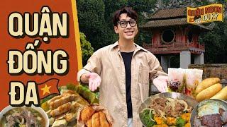 24H FOOD TOUR ĐỐNG ĐA CÙNG NINH TITO // Bánh mỳ chảo, chả cá, bánh giò // QUẬN NGON DU KÝ TẬP 3