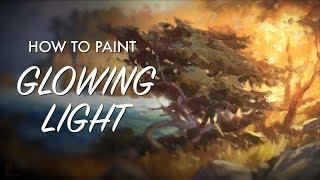 How to Paint Glowing Light in Landscapes | Master Atmospheric Effects!