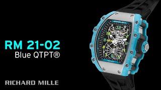 RM 21-02 Tourbillon Aerodyne in Caribbean Blue Quartz TPT® — RICHARD MILLE