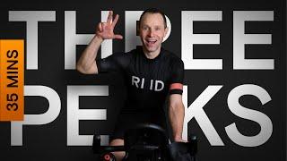 35 Minute Indoor Cycling Workout | Three Peaks