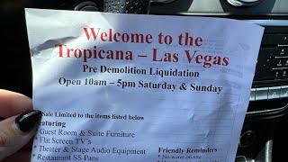 This Las Vegas Casino is Selling EVERYTHING, even furniture! Huge Demolition Garage Sale Tropicana