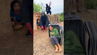 2 Ferocious Gorilla Monsters Attack Beautiful Brave Girl And Poor Old Man Calls For Help