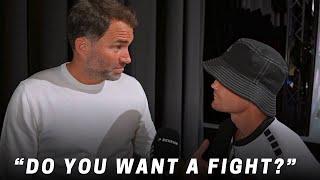 EDDIE HEARN CONFRONTED BY EX FIGHTER IN AUSTRALIA | FURY JOSHUA | OPETAIA | KAMBOSOS | YEAR AWARDS