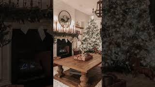 Simple & beautiful country Christmas decor #farmhouseinspired