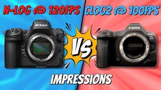 Canon R5ii Clog2 vs Nikon Z8 N-log Z8 - High Framerate Video Comparison | Alissa & Jay