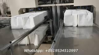 Four decks automatic napkin tissue paper product making machine