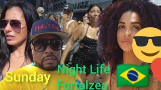 The Sunday night life in Fortalzea Brazil 