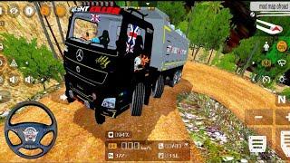 Bharat benz Tipper truck driving l bus simulator indonesia