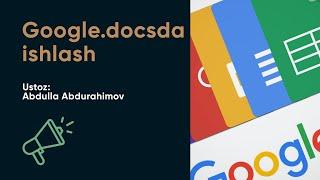 Google.docsda ishlash