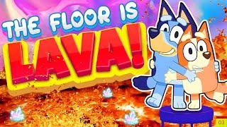 Floor Bluey Is Lava  | Danny Go! | Freeze Dance Bluey & Chase | Bluey Just Dance | Bluey Fun Games