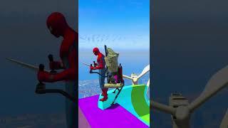 GTA 5 Spiderman Crazy Ragdolls |Ep. 76| GTA 5 Spiderman Ragdolls | #ytshorts #shorts #fuzzyshake