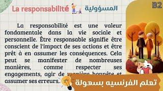 Maîtriser le français : Texte en françaisavec traduction en arabepour un apprentissage efficace