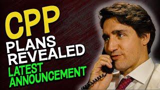 CPP Pension Plans Revealed in Latest Announcement | Urgent CANADA PENSION UPDATE