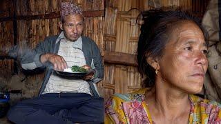 jungle man's alcoholic wife is angry with him || family in the jungle || @junglefamilycooking