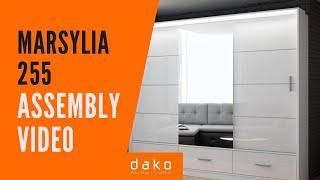 Wardrobe Assembly Video - DAKO FURNITURE - Marsylia 255