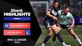 Melbourne Victory v Western United FC - Shark Highlights | Ninja A-League 2024-25 | Round 03