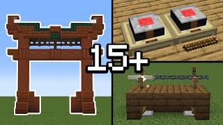 15+ JAPANESE Build Hacks in Minecraft!