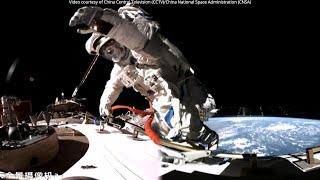 Shenzhou-19 astronauts complete first spacewalk