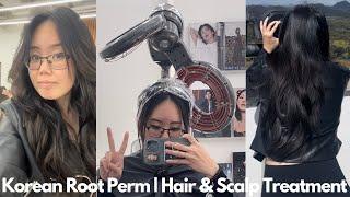 1st time doing a $250 Korean root perm, scalp treatment, hair treatment | Parkjun Beauty Lab |