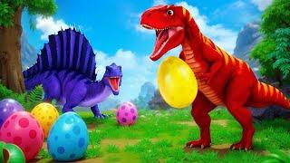 Trex Dinosaur Egg Heist Adventure: Funny Dinosaurs Comedy Cartoons | Jurassic World