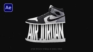 After Effects Tutorial -  Nike Shoes Motion Graphics Animation in After Effects